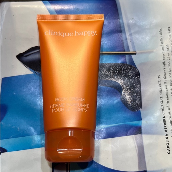 Clinique Happy Scented body cream 2.5oz + 100ml + free bag LIMITED EDITION set